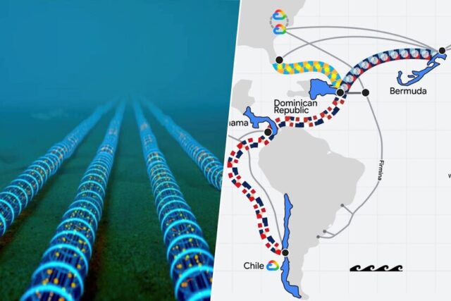 Google ancla tres cables submarinos en Chile y apunta a República Dominicana como nuevo hub digital