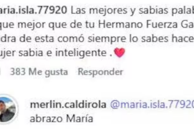 La mamá de Mauricio Isla apoya a Gala Caldirola en plena polémica