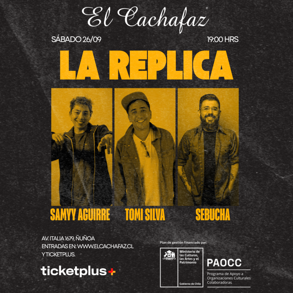 Show de Stand Up-Réplica-Sábado 26 Septiembre 19 hrs
