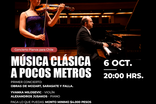 Yvanka Milosevic, violín – Alexandros Jusakos, piano – Obras de Mozart, Sarasate y Falla