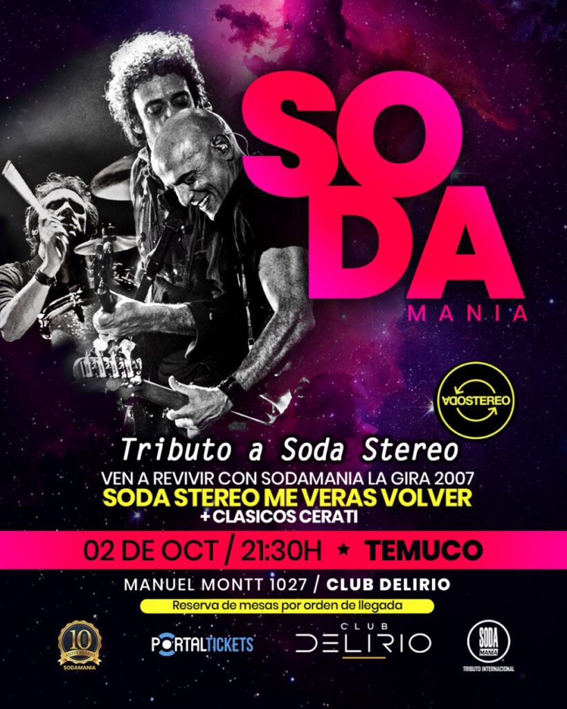 Sodamanía Tributo Internacional A Soda Stereo.
