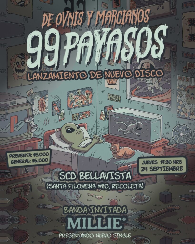 99 Payasos: Lanzamiento de Ovnis y Marcianos