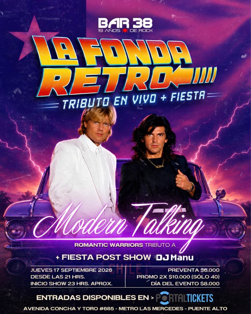 Bar38 Presenta: la Fonda Retro con Tributo en Vivo + Fiesta