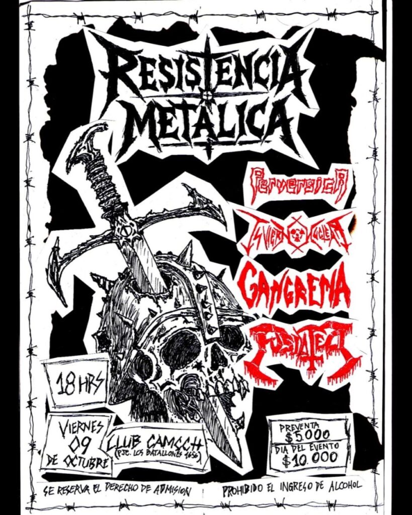 Resistencia Metalica en Club Camcch, Chillán