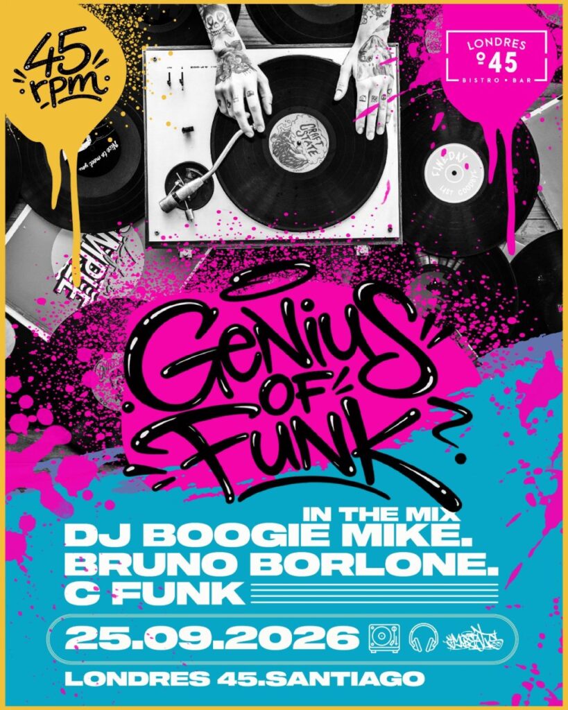 Londres 45 Rpm: Genius Off Funk: C-Funk + Bruno Borlone + Boogie Mike