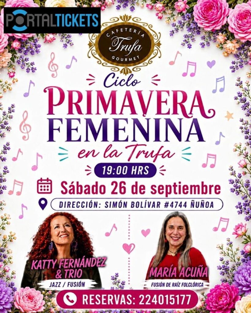 Ciclo Primavera Femenina: Katty Fernández & Trío + María Acuña