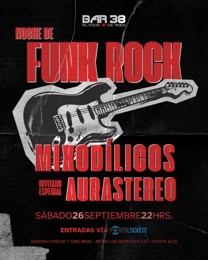 Bar38 Presenta: Noche Funk Rock