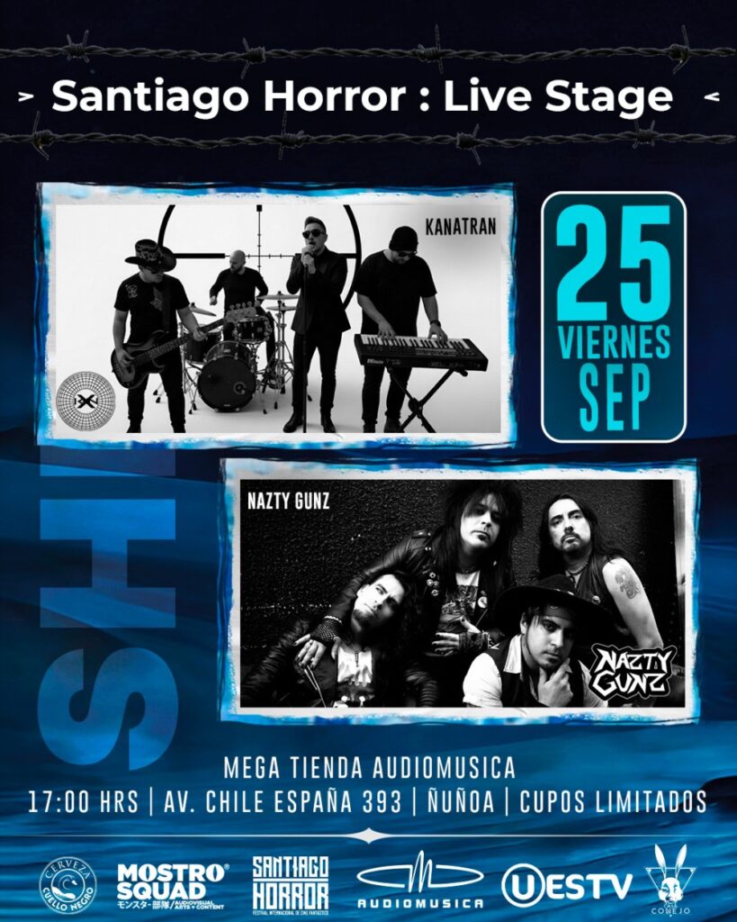 Santiago Horror Live Stage & Audiomusica Presentan: Kanatran y Nazty Gunz