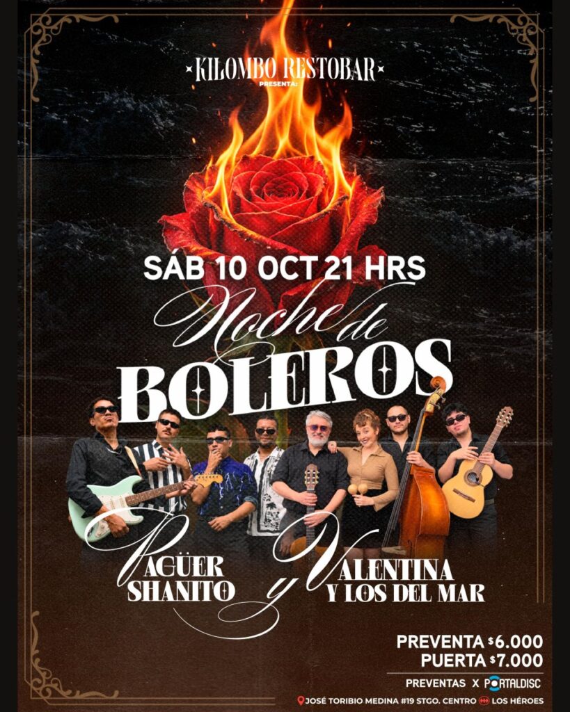 Valentina y los del Mar + Paguer Shanito en Kilombo Restobar