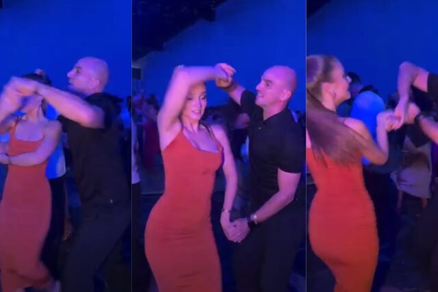 Esteban Cambiasso se luce bailando salsa con su hija Victoria en Milán