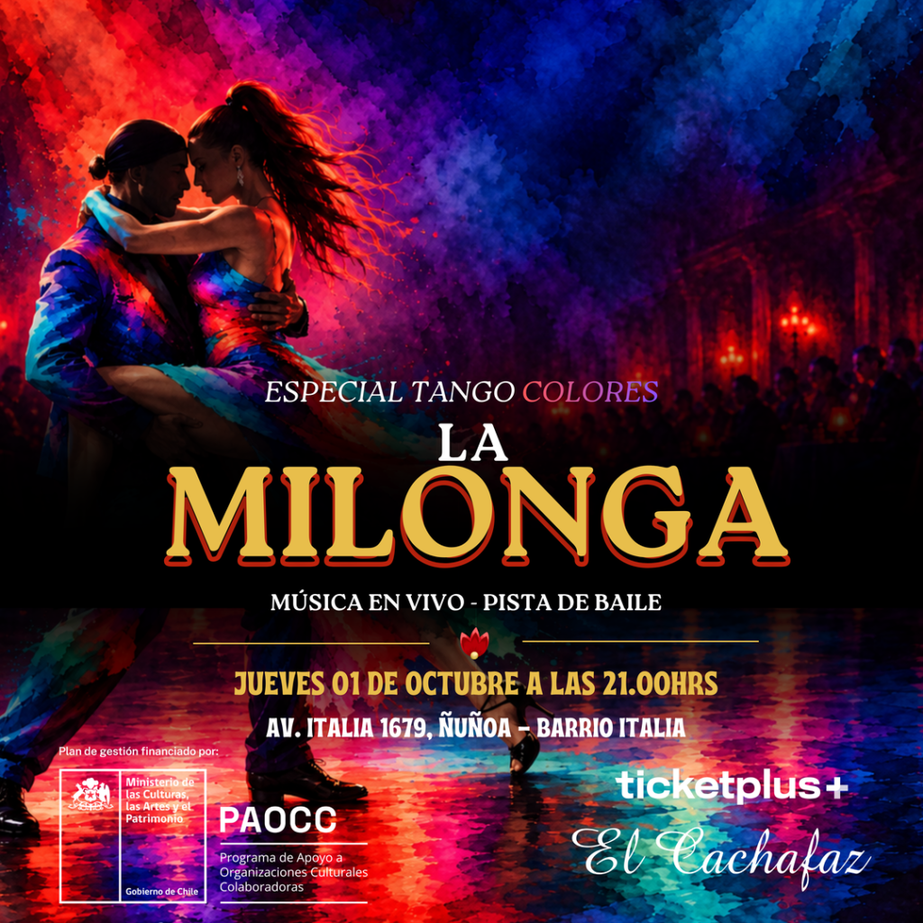 Milonga Jueves 1 Octubre 21hrs