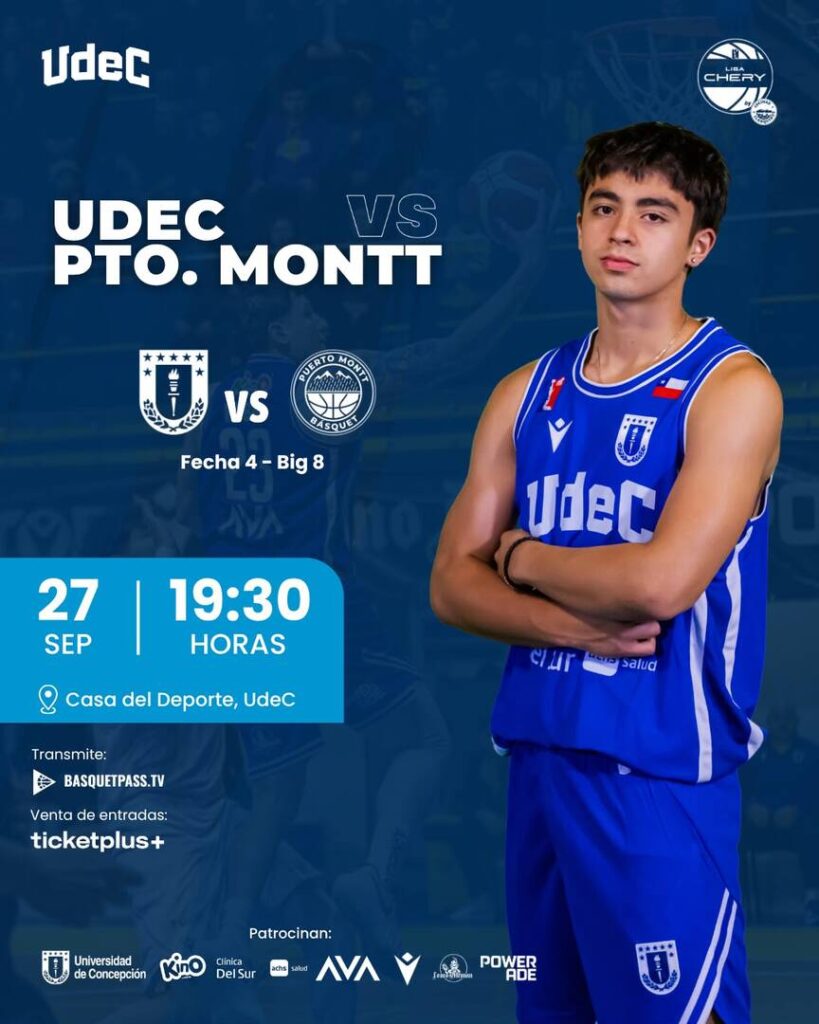 CD UdeC vs Puerto Montt Basket – Liga Chery by Cecinas Llanquihue – BIG8