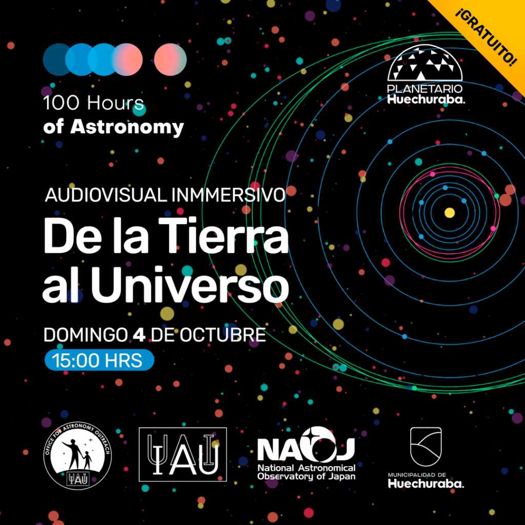 100 Horas de Astronomía 2026: de la Tierra al Universo