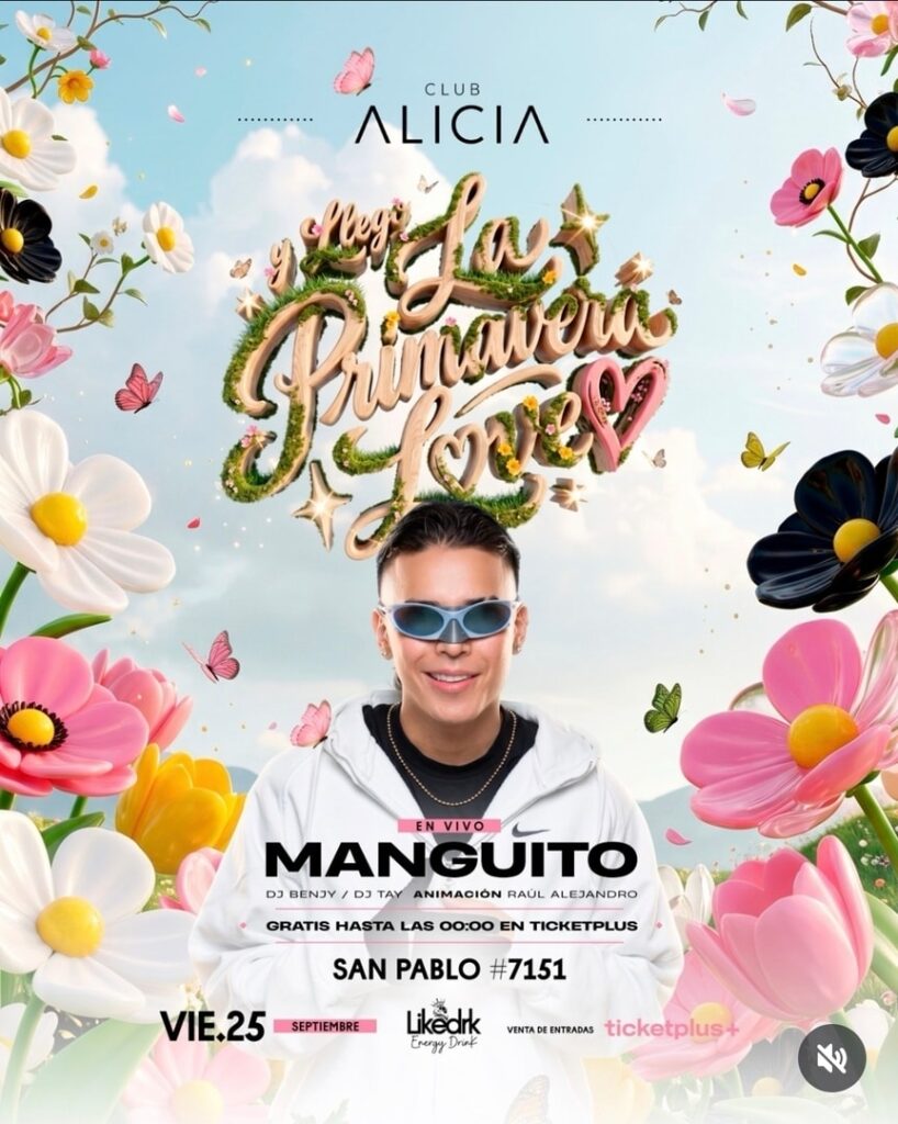 Manguito Bienvenida Primavera- Viernes 25 de Septiembre – 23:00