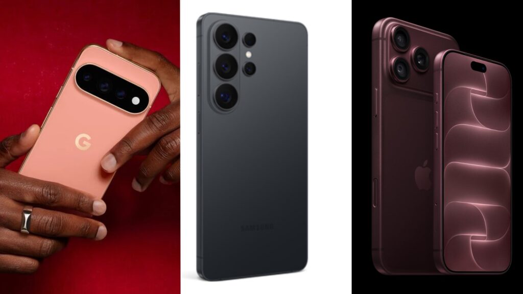 Tope de gama 2026: iPhone, Pixel y Galaxy se comparan en peso, cámara y batería