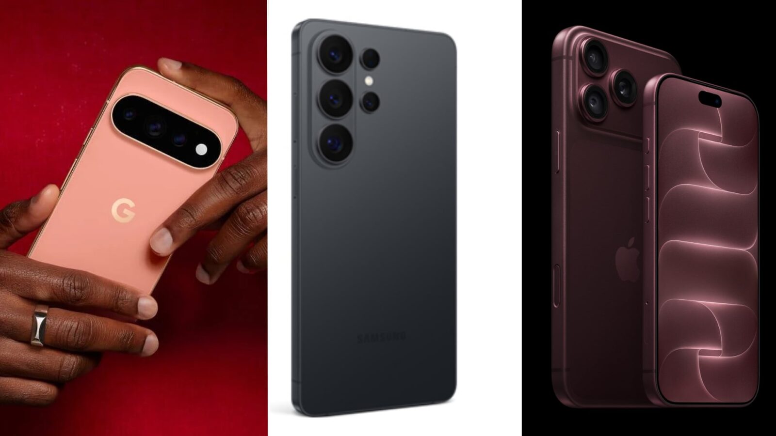 Tope de gama 2026: iPhone, Pixel y Galaxy se comparan en peso, cámara y batería