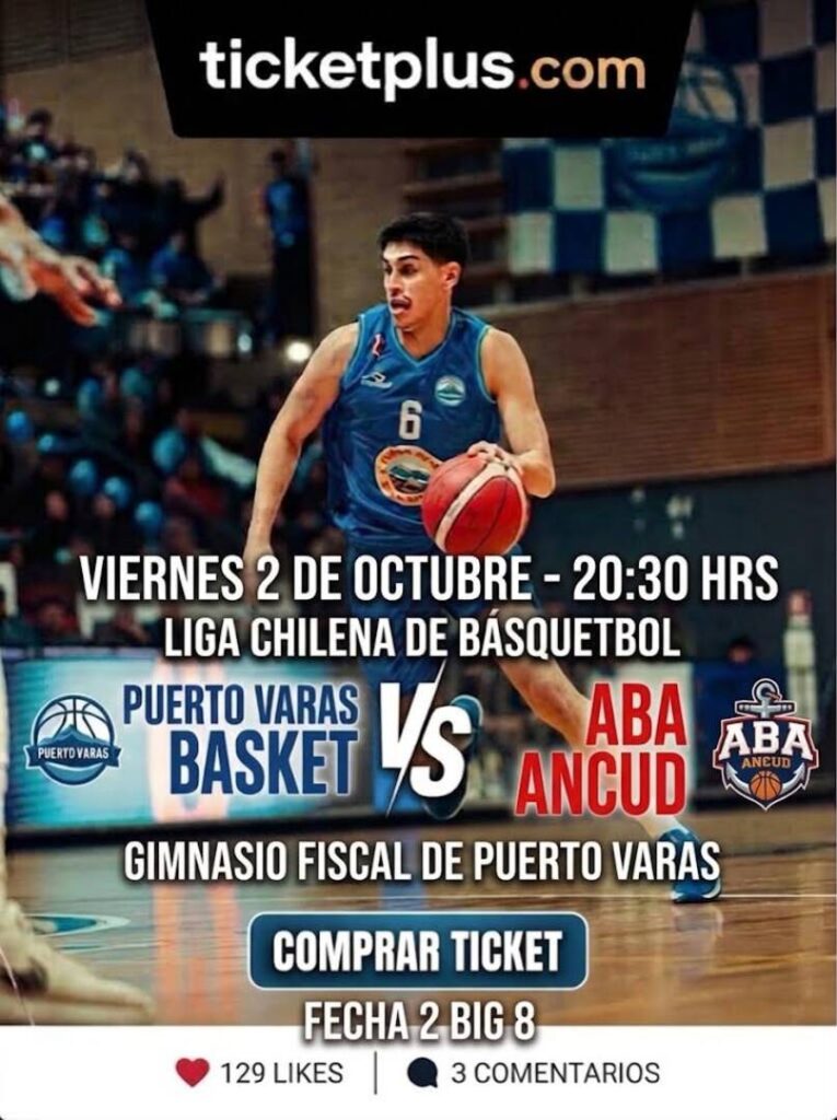 Puerto Varas Basket vs Ancud/ LNB – Liga Chery By Cecinas Llanquihue 2026 – Juego 2 play in