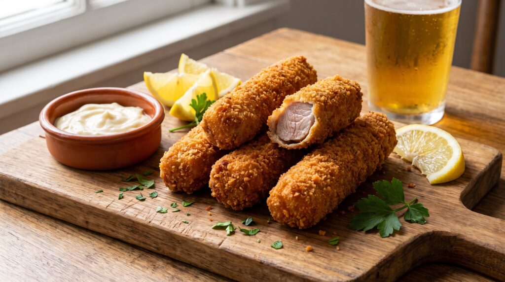 Bastones fritos de bondiola: la picada crocante para compartir con cerveza