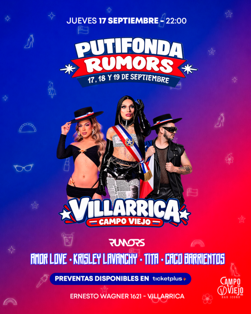 Putifonda – Rumors en Villarrica – Jueves 17 de Sep – 22:00 Campo Viejo
