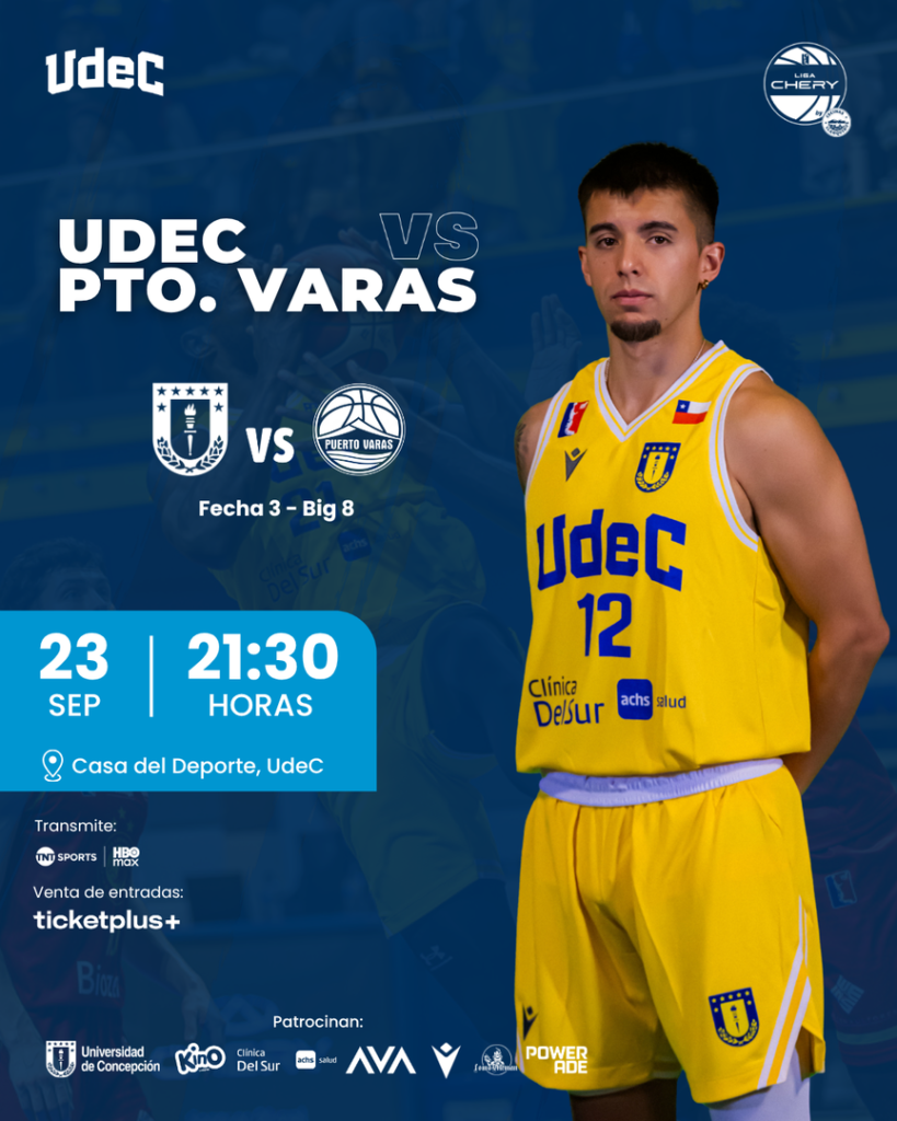CD UdeC vs Puerto Varas Basket – LNB – Liga Chery de Clausura by Cecinas Llanquihue