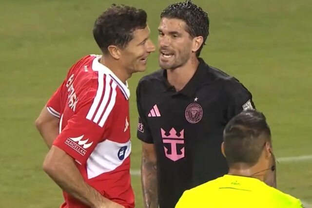 De Paul le recordó sus dos Copas América y el Mundial a Lewandowski en bronca de la MLS