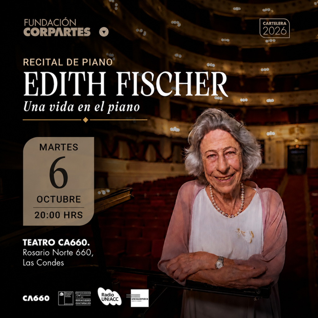 Recital de piano Edith Fischer – CA660 Las Condes