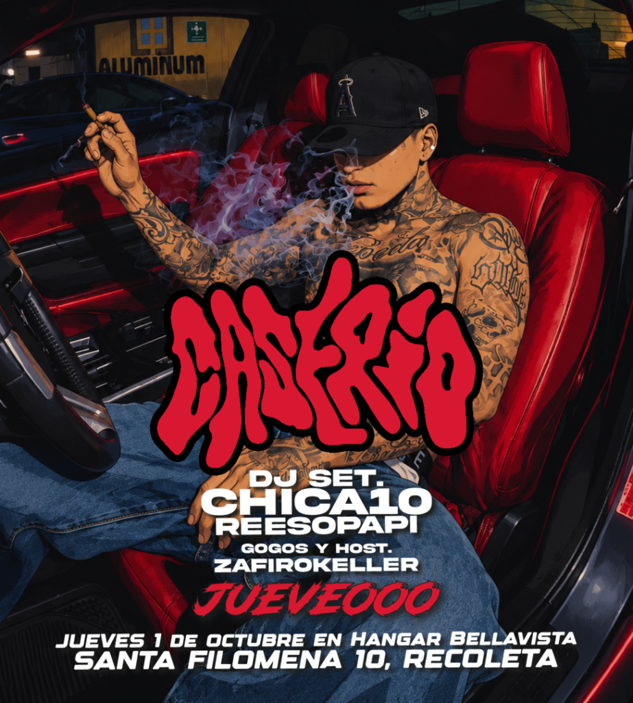 JUEVEOO – en Caserío fiesta éste Jueves 1 de Octubre en Hangar Bellavista