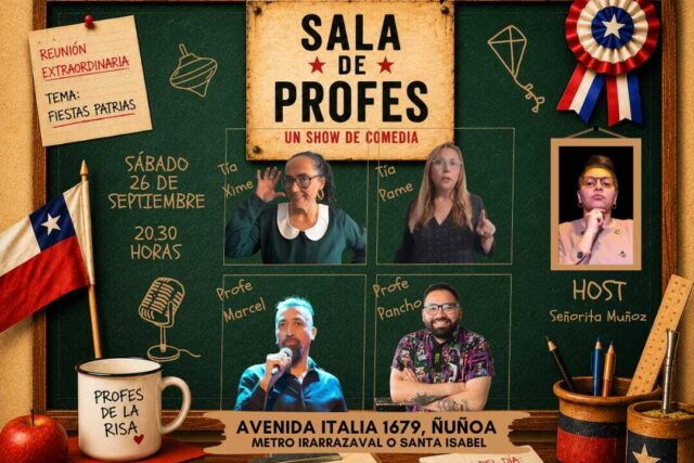 Show de Stand up-Sala de profes-Sabado 26 Septiembre 20:30hrs