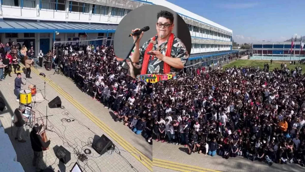 Profesor de Vitacura hace cantar a todo un colegio el himno de Joe Vasconcellos y se vuelve viral