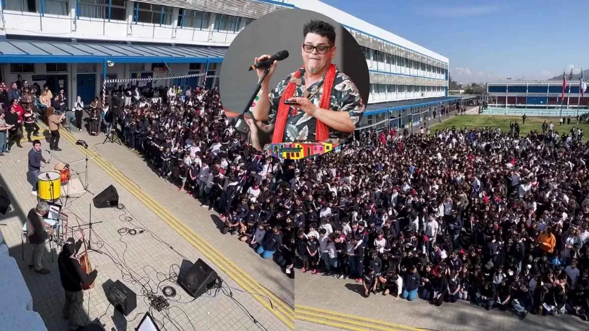 Profesor de Vitacura hace cantar a todo un colegio el himno de Joe Vasconcellos y se vuelve viral