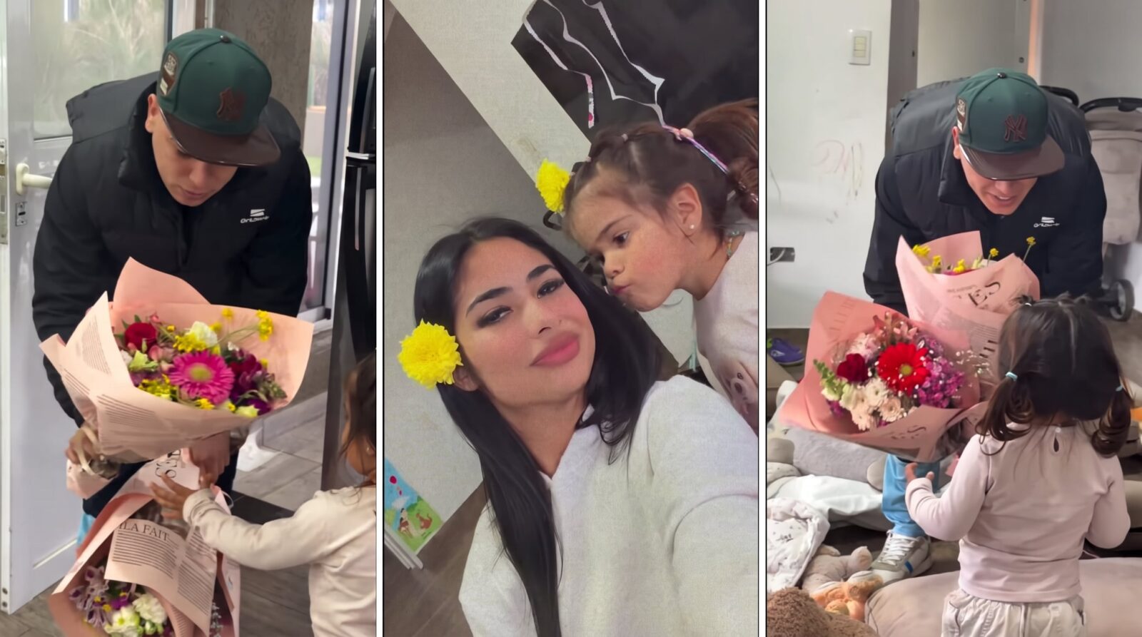 Las flores amarillas de Thiago Medina a Daniela Celis marcan una nueva primavera