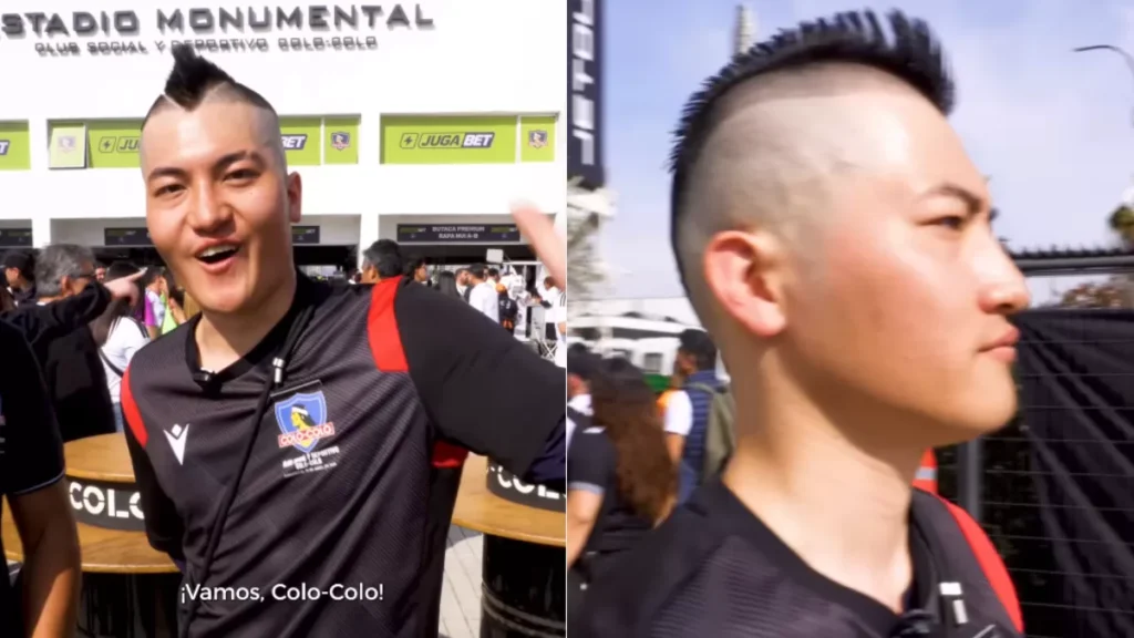 Japonés fanático de Colo Colo se corta el pelo como Vidal en su regreso a Chile
