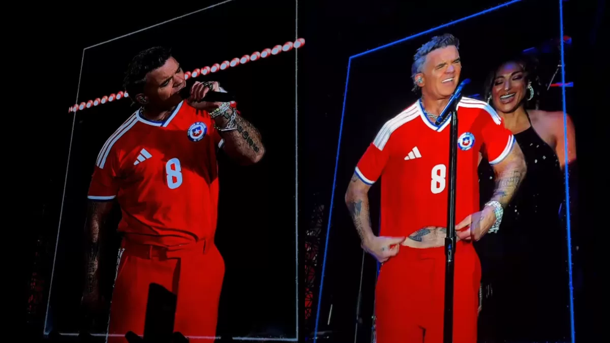 Robbie Williams y el guiño a Oasis que convirtió su show en Chile en un karaoke gigante