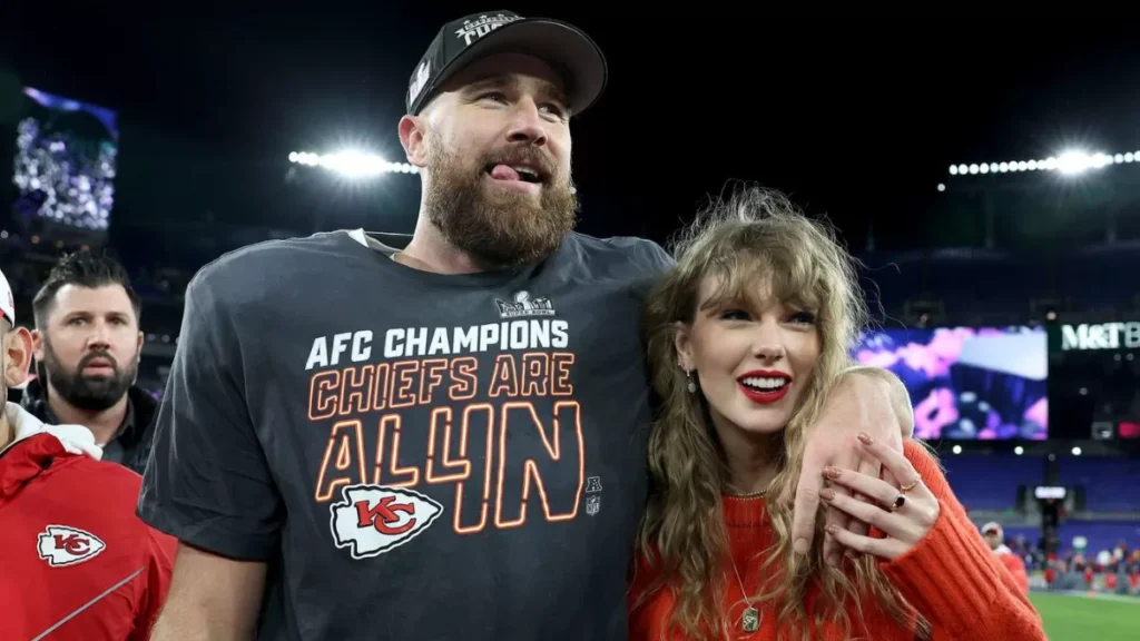 Travis Kelce revela detalles de su boda con Taylor Swift oficiada por Adam Sandler