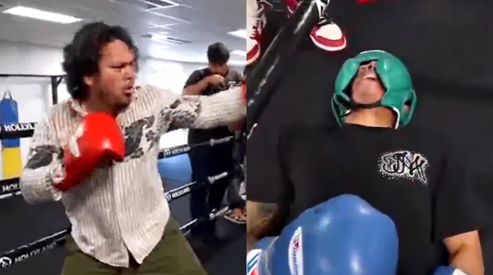 Marcos Maidana manda a la lona a streamer Oblivion en sparring viral
