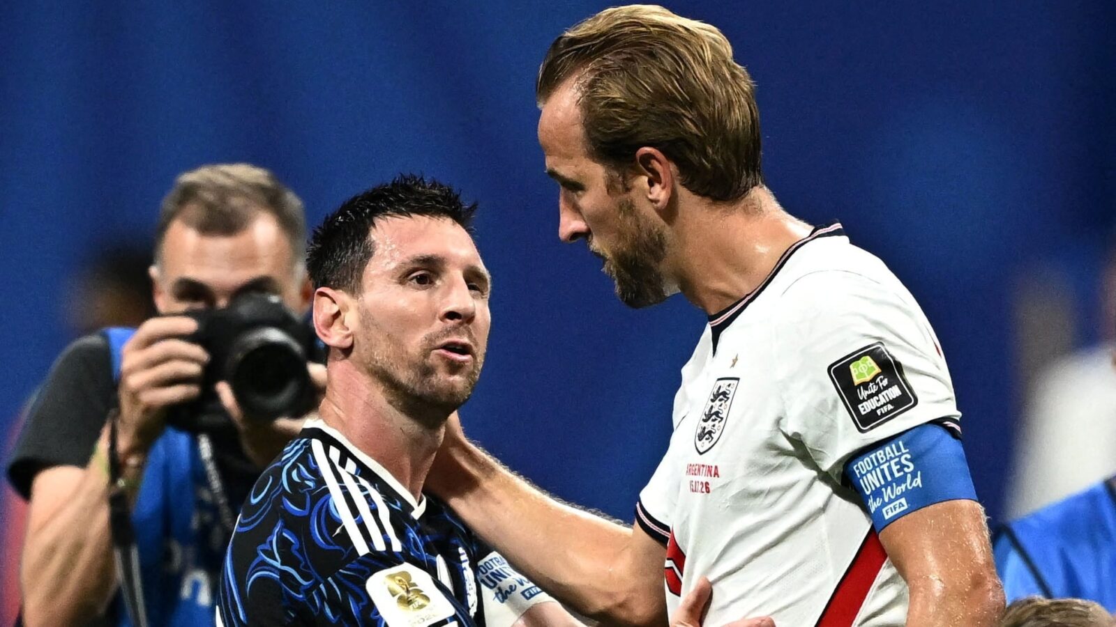 Harry Kane recuerda su abrazo con Messi tras perder la semifinal del Mundial