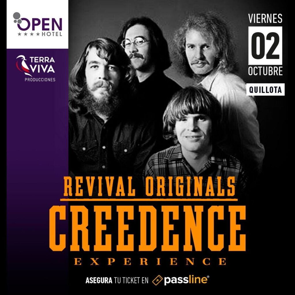 Open Hotel Quillota Presenta a Revivals Tributo a Creedence