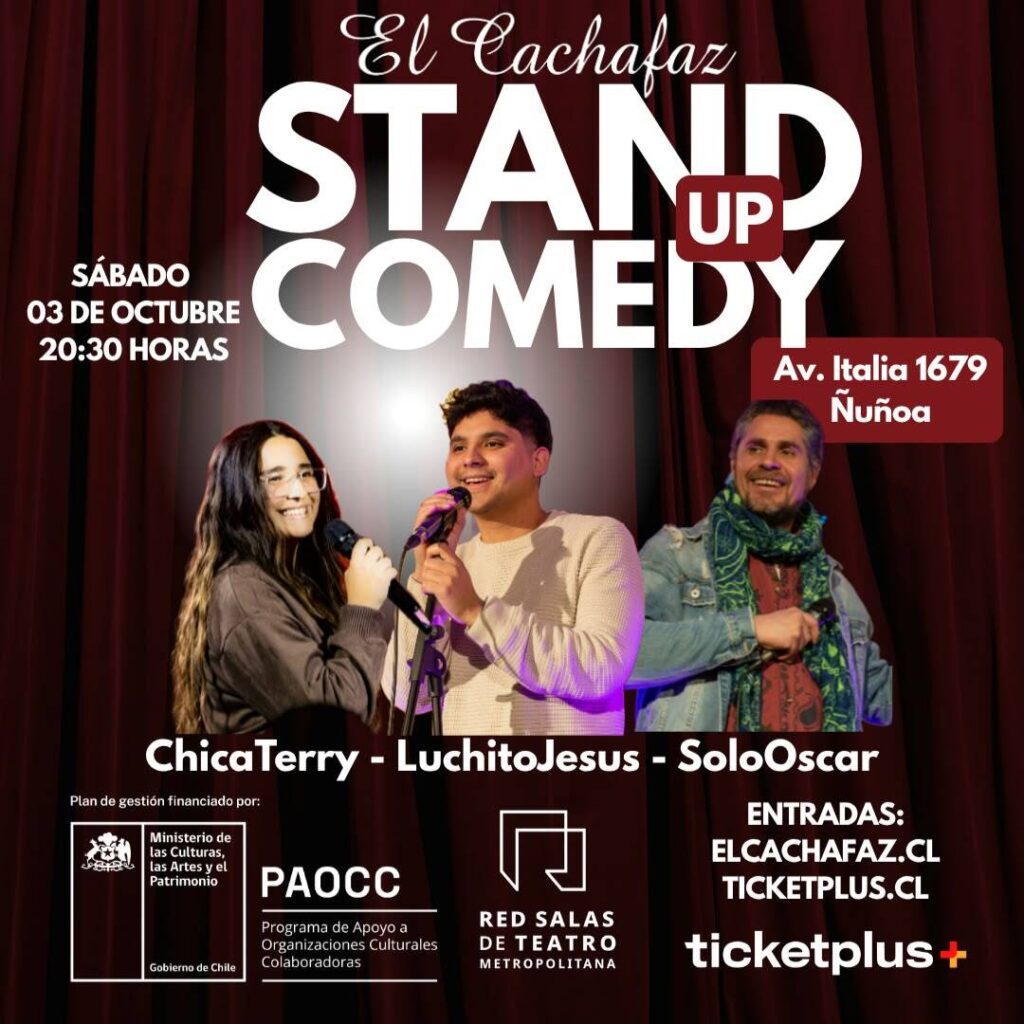 Show de Stand up-Noche de comedia-Sabado 3 de Octubre 20:30hrs