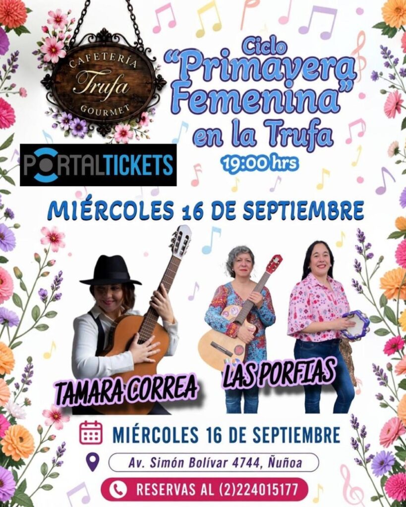 Ciclo Primavera Femenina: Tamara Correa + las Porfiás