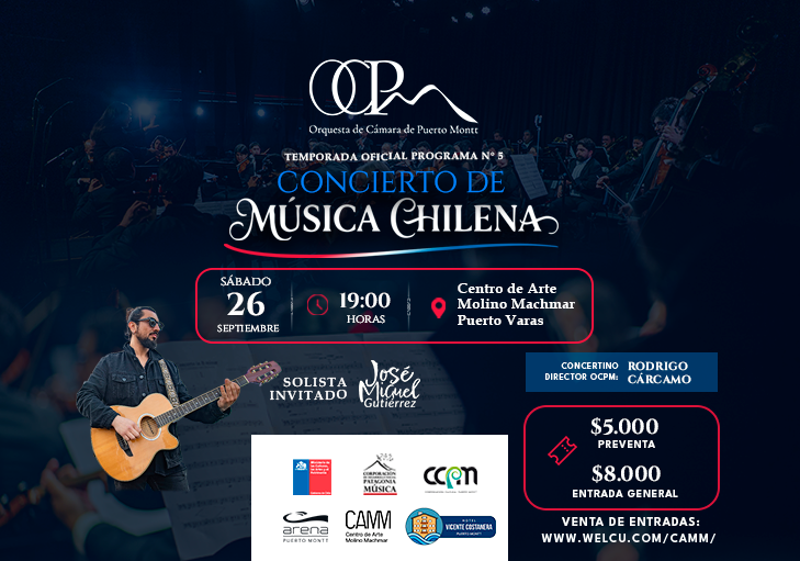 Orquesta de Cámara de Puerto Montt presenta su Programa N°5 en Puerto Varas