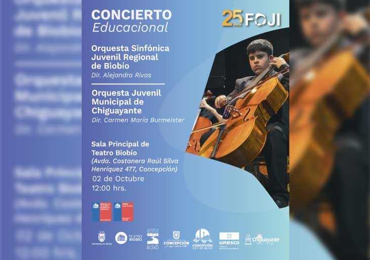 Concierto gratuito de comunidad de la OSJR Biobío