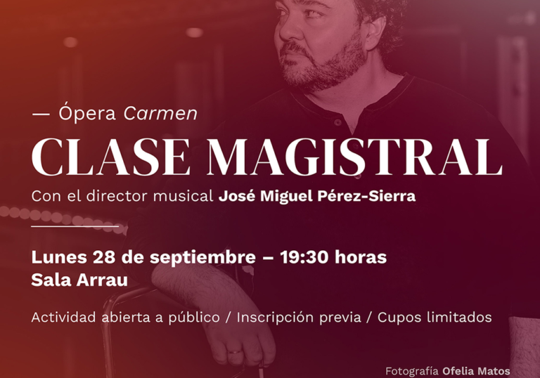 El universo musical de “Carmen” con el maestro José Miguel Pérez-Sierra