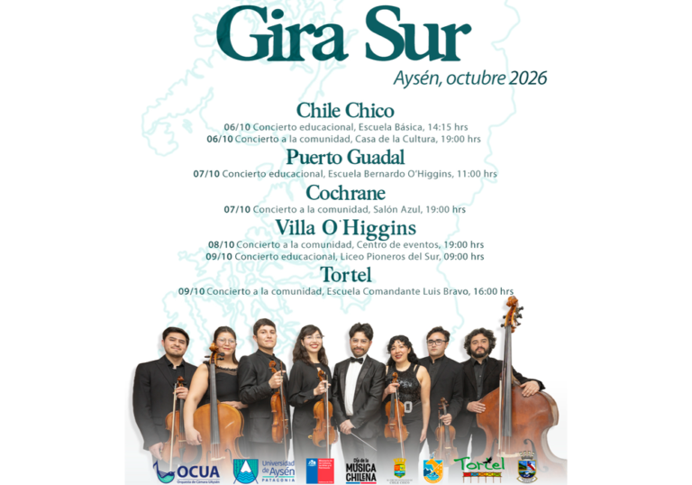 Orquesta de Cámara de la Universidad de Aysén - Gira Sur, Aysén 2026