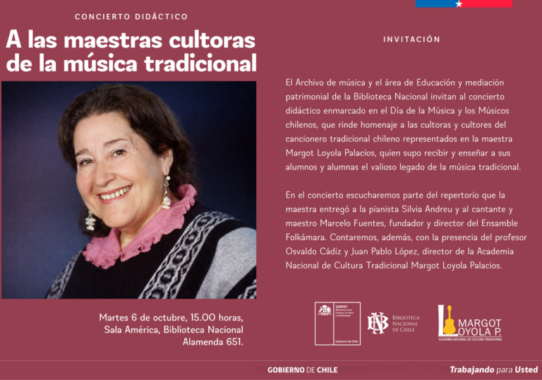 A las maestras cultoras de la música tradicional