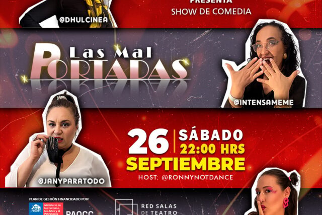 Show de Stand Up-Las Mal Portadas- Sábado 26 de Septiembre 22 hrs