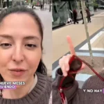 Creadora de contenido quedó encantada con bailarines que usan vidrios como espejo en Chile