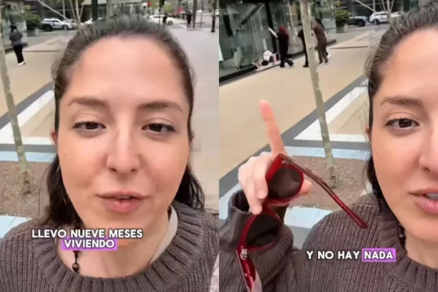 Creadora de contenido quedó encantada con bailarines que usan vidrios como espejo en Chile