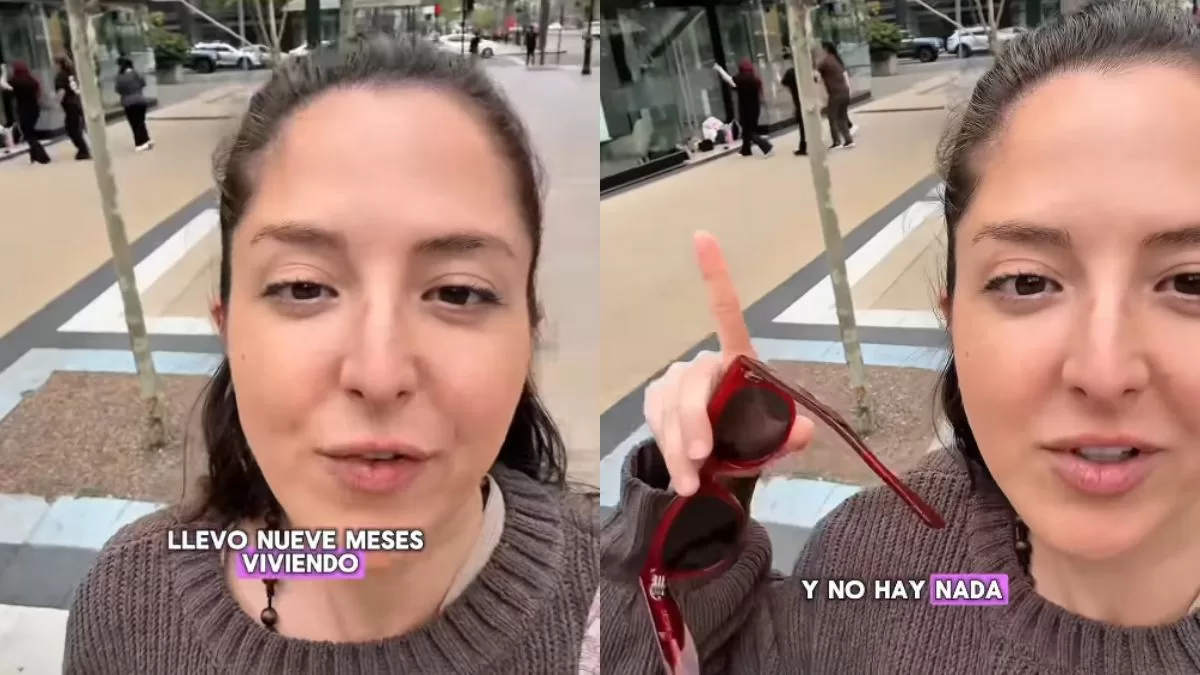 Creadora de contenido quedó encantada con bailarines que usan vidrios como espejo en Chile