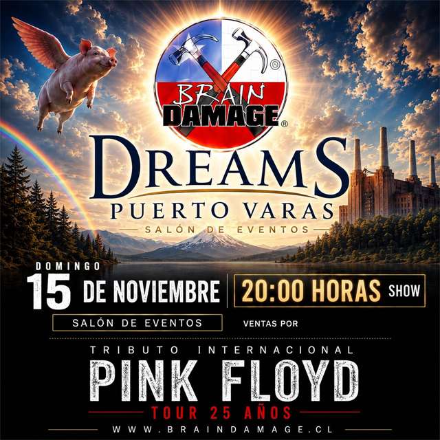 Brain Damage Tributo a Pink Floyd – Tour 25 Años
