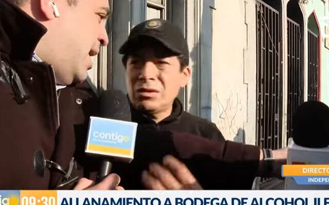 Noteros de CHV y Canal 13 se pelean en vivo por exclusiva tras allanamiento